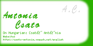 antonia csato business card